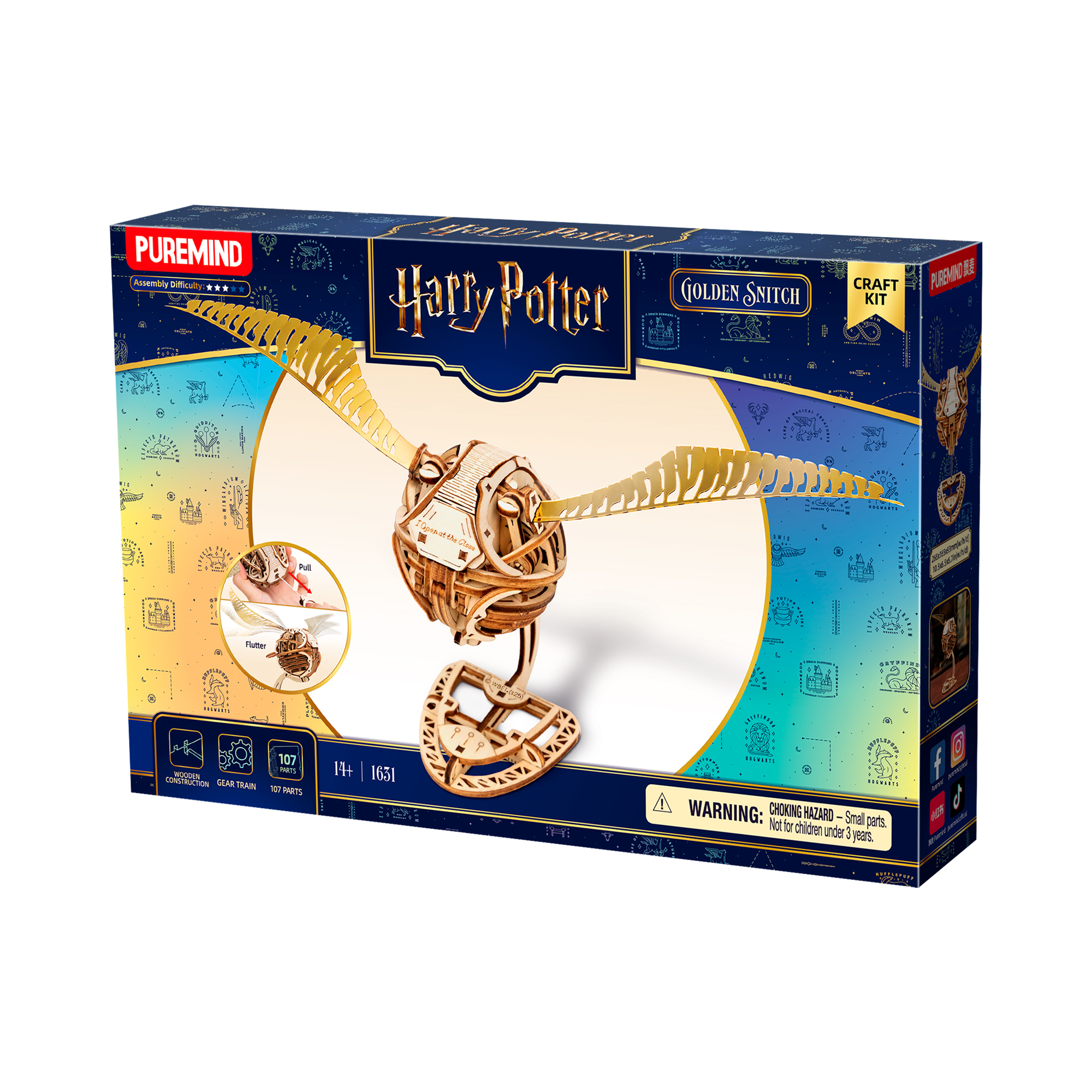 Mechanická dřevěná stavebnice - Harry Potter: Zlatonka Albi - Obrázek 2