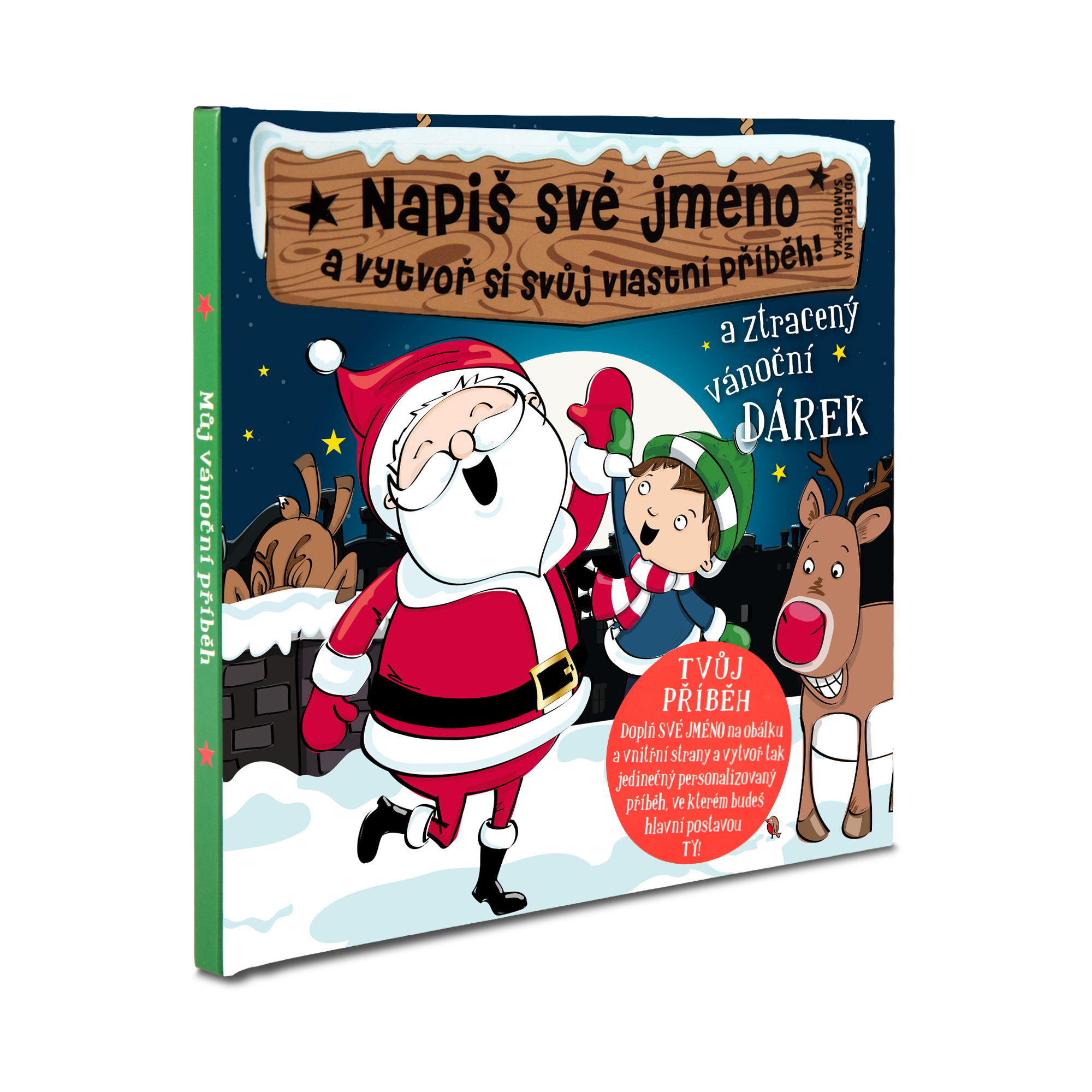 Modrá vánoční knížka bez jména (pro kluka) Albi