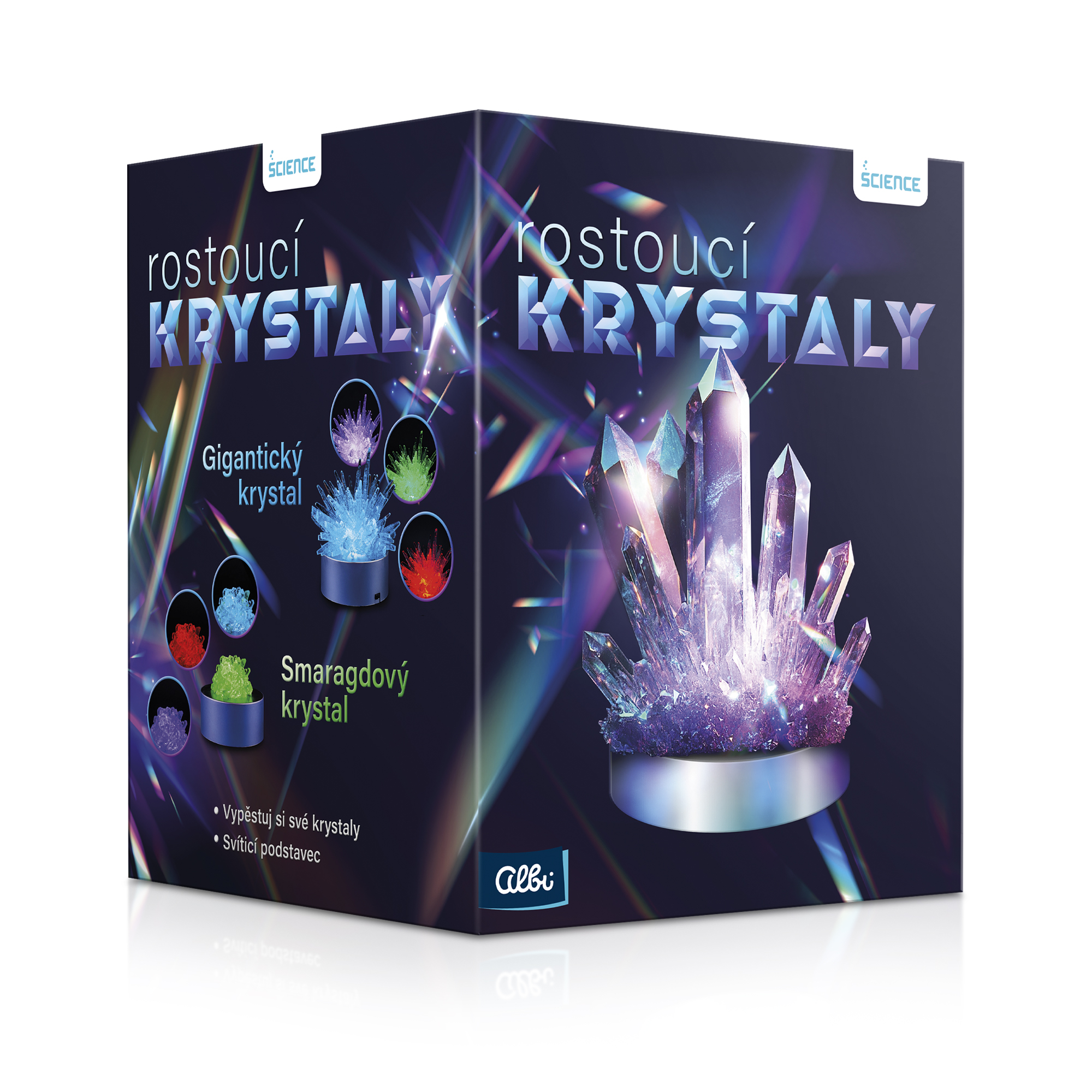 Rostoucí krystaly Albi