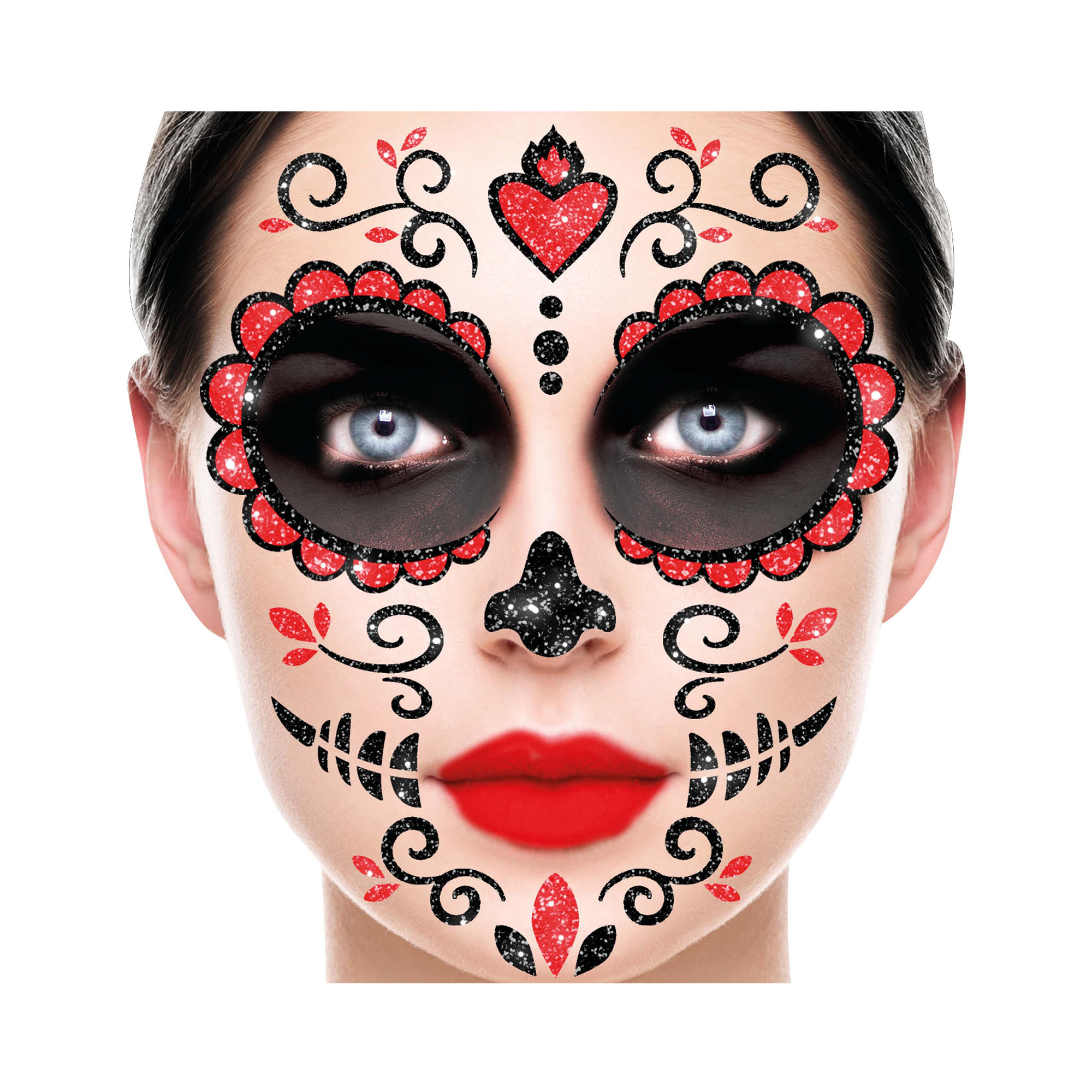 Samolepky na obličej - Día de los Muertos Albi - Obrázek 2