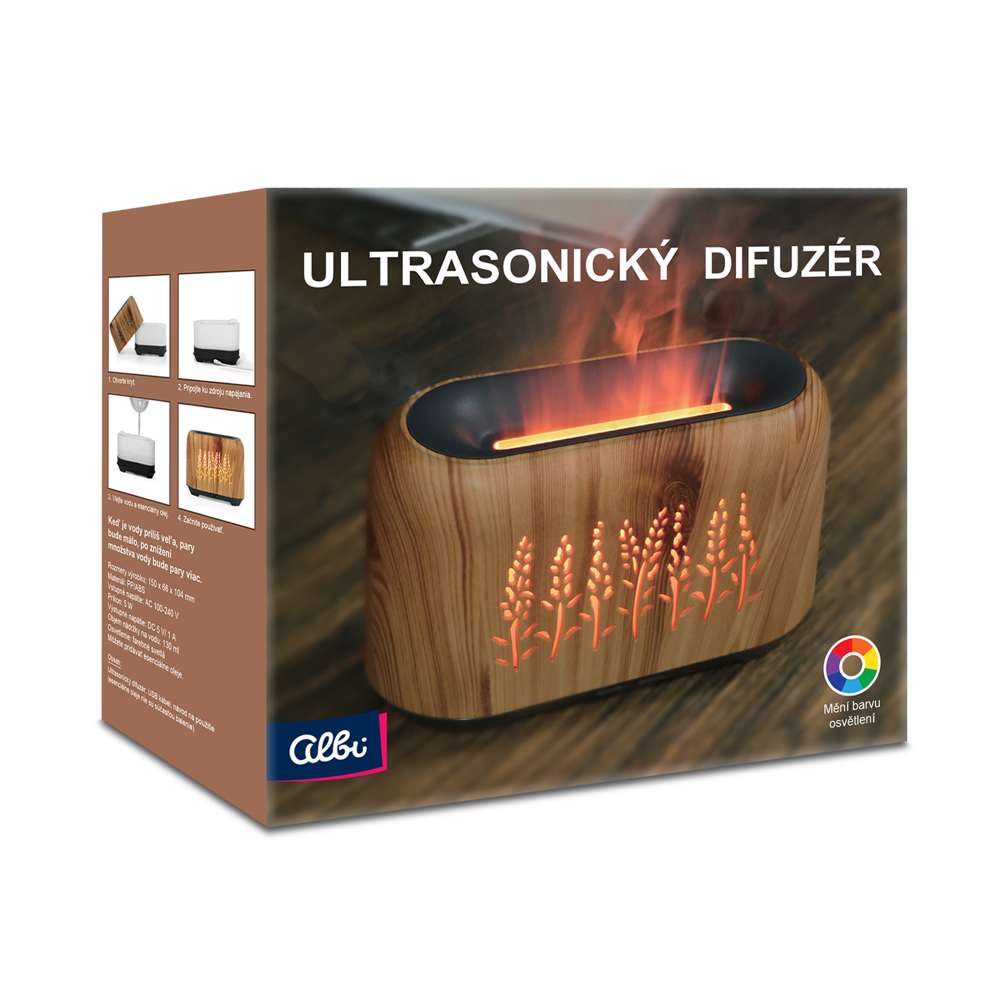 Ultrasonický difuzér Mini - Levandule Albi