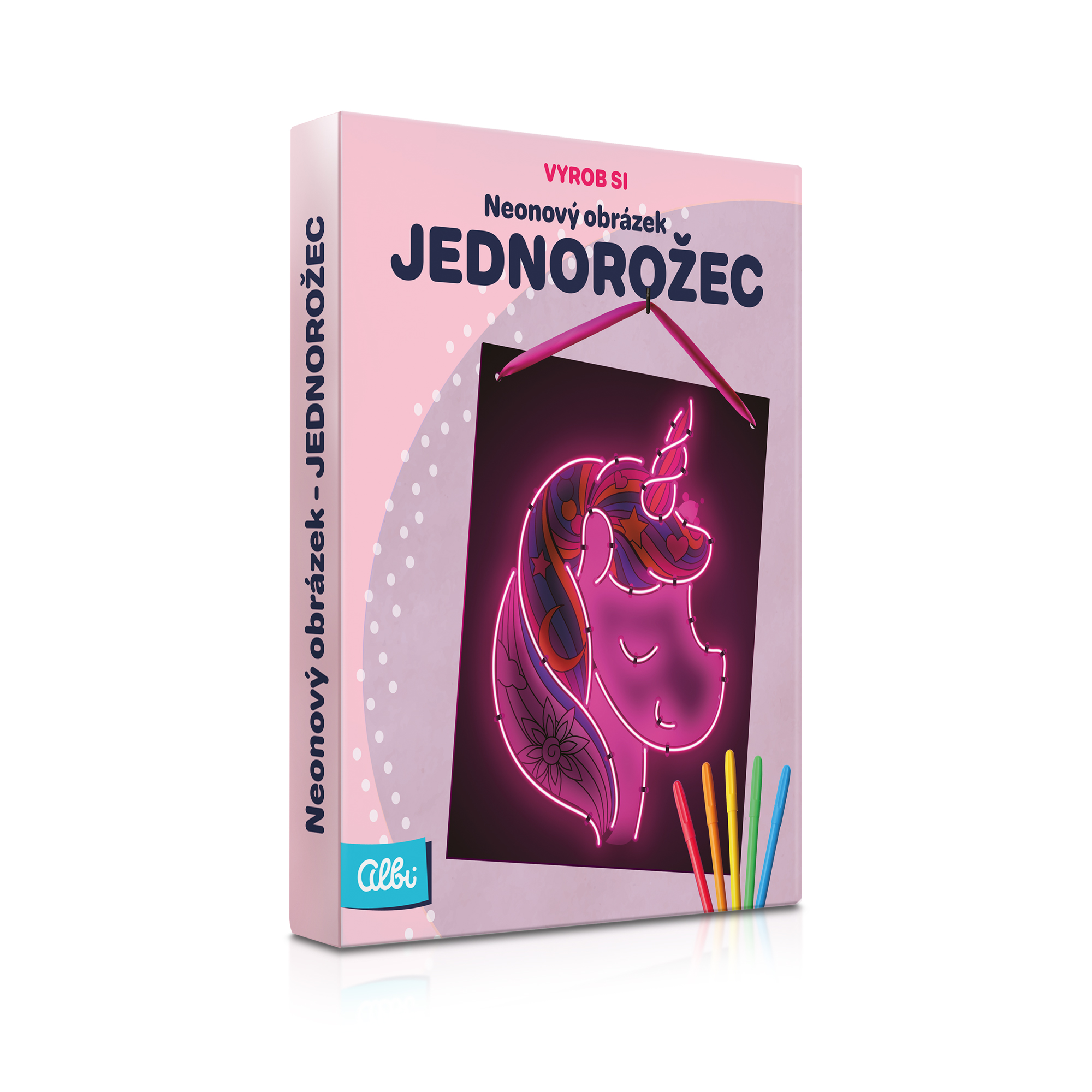 Vyrob si - Neonový obrázek: Jednorožec Albi